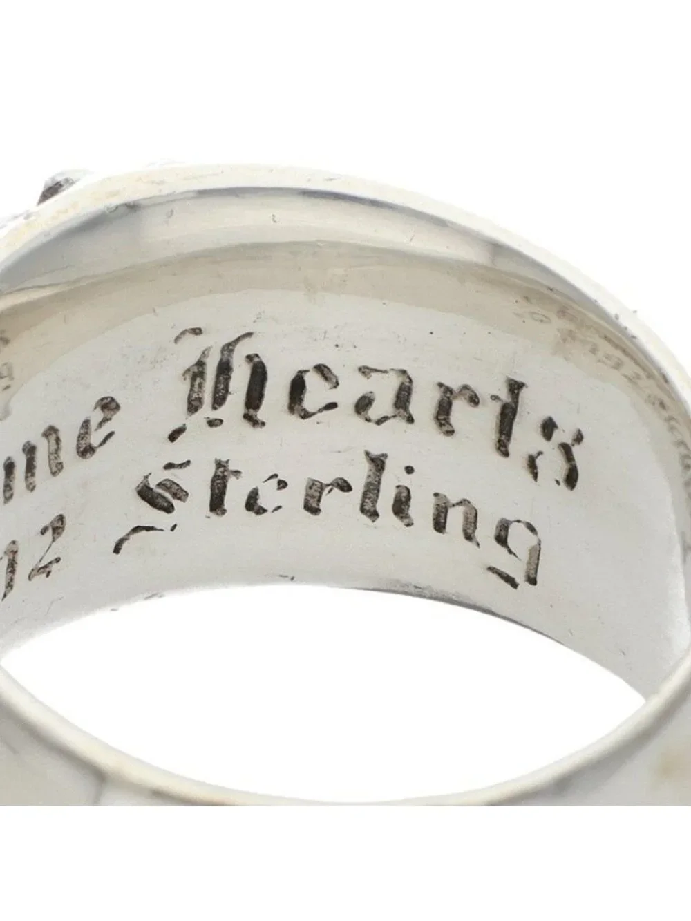 Chrome Hearts Flrl Floral Cross Silver Ring